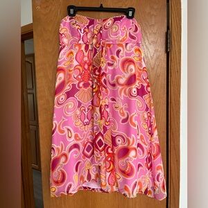 NWT Lilly Pulitzer Caroleena dress chiffon in Fishalicious 8 $268